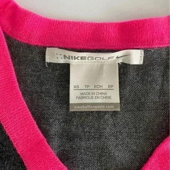 Nike Golf Merino Wool V Neck Sweater Size XS - Picture 7 of 7